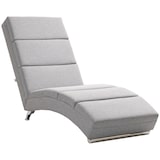 thumbnail of HOMCOM Chaise Longue Reclinabile con Schienale Alto Grigio