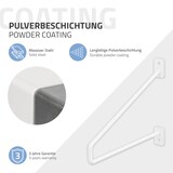 thumbnail of 2er Set Regalhalter Regalwinkel Regalträger Wandkonsole Konsole Metall Halter Weiß