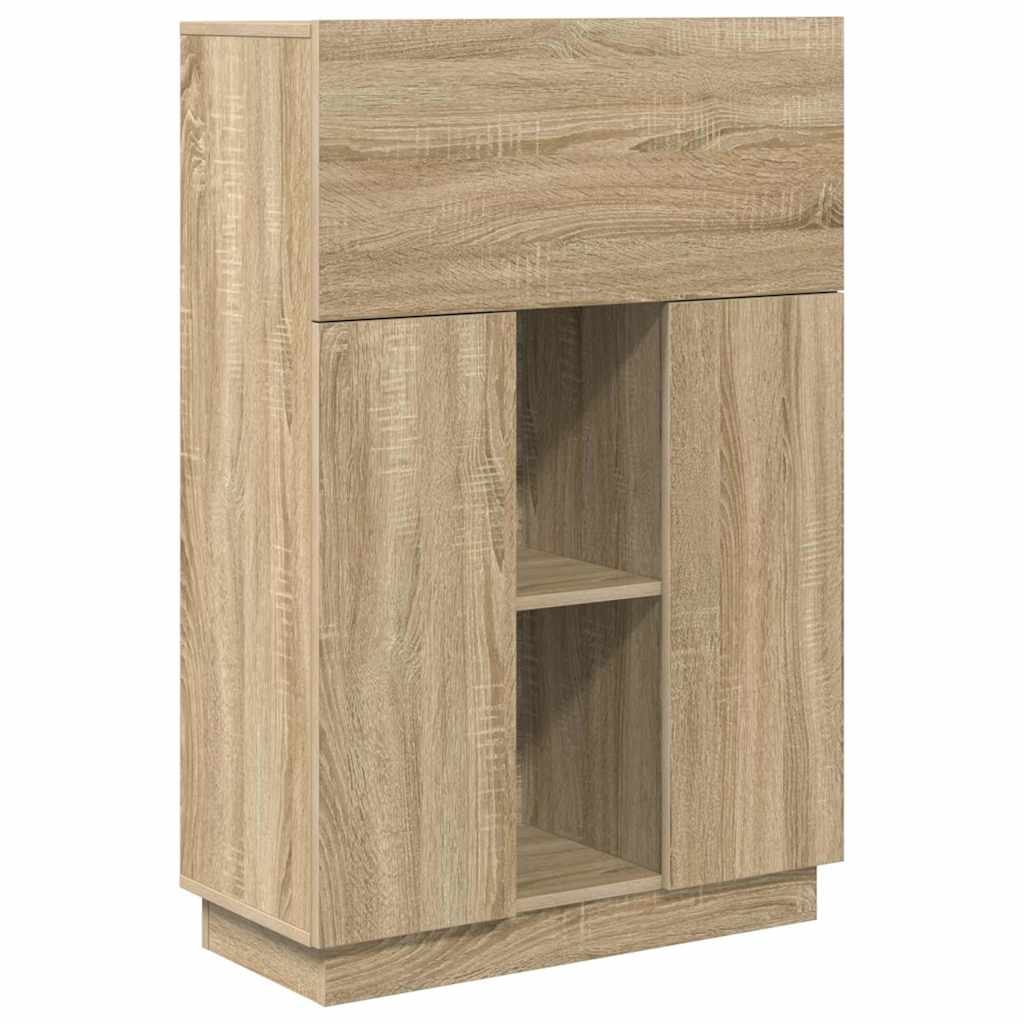 Scrivania in quercia Sonoma 71,5 x 31,5 x 106,5 cm Modello Horizon Design in derivati \u200b\u200bdel legno