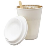 thumbnail of MONOUSO - Wiederverwendbarer Deckel PP Creme für Becher Ø9,6cm (5 Stück)