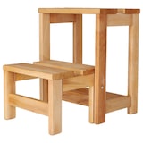 thumbnail of WellHome - Sgabello con scaletta a 2 gradini in finitura legno-olio 32x23x40 cm
