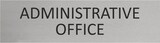 thumbnail of CombiCraft Aluminium Türschild Administration Office 165x45mm mit 3M-Tape zur Befestigung, einfache Kennzeichnung von Räumen und Bereichen