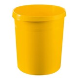 thumbnail of Papierkorb GRIP mit Rand, 18 l, gelb, 2 Griffmulden, extra stabil