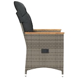 thumbnail of vidaXL Tuinstoelen 2 st verstelbaar met kussens poly rattan grijs