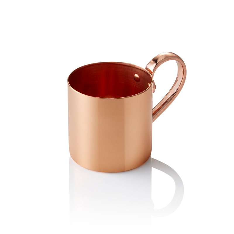 3x Kupferbecher Nocturn, 0,38 ltr., Ø 8 cm, Höhe 9 cm, Kupfer