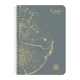 thumbnail of Forever 5x Spiralheft A5 FOREVER PREMIUM, 100% recycelt, 60 Blatt liniert, abtrennbar, mikroperforiert, Weißes Recyclingpapier 90g - Sortiert 68416C