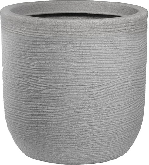 Divina Garden -  Harzvase für den Innen- und Außenbereich für Designer-Zylinderpflanzen, D.35x34h, Raffaello Beige