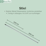 thumbnail of XXL Großraumschrubber 40cm Breit mit Teleskopstiel max. 200cm Lang weiße Kunststoff Borsten Schrubber Holz mit Stiel Metall