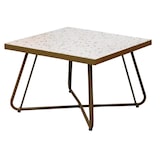 thumbnail of METRO Professional Set de terrasse HONEY, 3 pièces, acier/polyester, 2 fauteuils, 1 table,  or/jaune