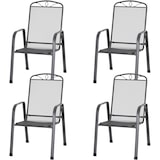 thumbnail of Siena Garden Elda stapelbare fauteuil set van 4 antraciet