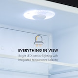 thumbnail of Frosty Mini-Kühlschrank EEC A Spiegelglastür 10 Liter schwarz Schwarz