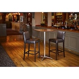 thumbnail of Bolero Barhocker Mit Rückenlehne Kunstleder Dunkelbraun