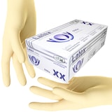 thumbnail of SFM ® BIOLIMES : XS Latexhandschuhe gepudert glatt weiß (100)