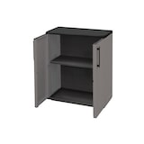 thumbnail of Aufbewahrungsschrank Grau Unterschrank 2-türig Polypropylen 68x37h84 cm ArtPlast