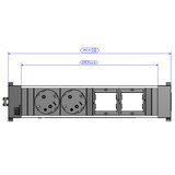 thumbnail of BACHMANN CONFERENCE TOP FRAME Medium Einsatz 2x Schutzkontakt 2x ABD