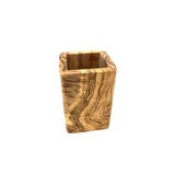 thumbnail of Zahnputzbecher ECKIG aus Olivenholz