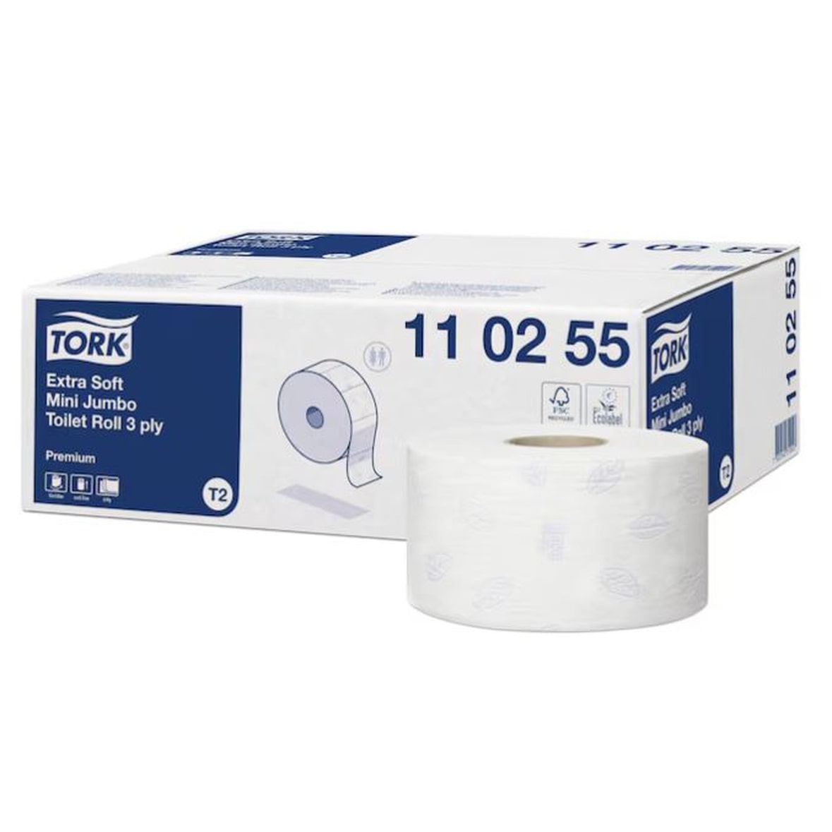 Tork Extra weich Jumborollen mini - 3-lagig - 12 Rollen Toilettenpapier