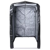 thumbnail of Gerätehaus HWC-N61, Gartenschuppen Geräteschuppen Gartenhaus, Alu UV-Schutz wasserfest, 201x121x201cm ~ anthrazit