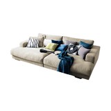 thumbnail of Sofá grande KAWOLA MADELINE de tela blanca crema