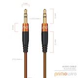 thumbnail of Primewire 3,5-mm-Klinke Audio-Kabel, AUX, Klinkenkabel, Metallstecker, Klinke Verbindungskabel, Audiokabel - 2m
