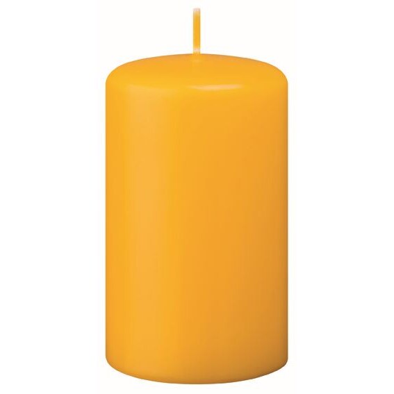 Kerzen Stumpenkerzen Gelb (Goldgelb), 200 x 70 mm, 4 Stück