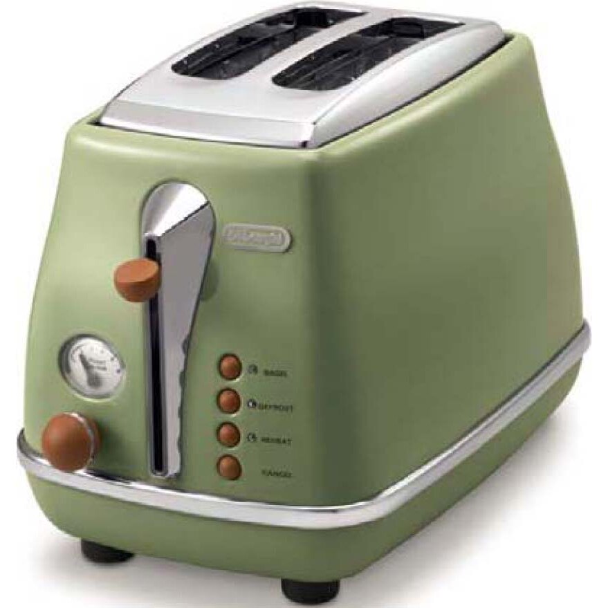 DeLonghi Toaster Retro CTOV 2103.GR olive