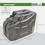 thumbnail of Metallkanister Snakeoptik 10 Liter inkl. Ausgießer + Halter Dieselkanister Benzinkanister