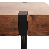 thumbnail of TV-Rack HWC-L54, Fernsehtisch Lowboard TV-Tisch, Metall 42x120x40cm ~ dunkle Wildeiche