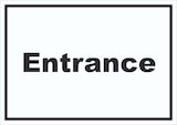 thumbnail of Entrance Schild mit Text Eingang waagerecht A0 (841x1189mm)
