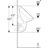 thumbnail of Geberit Urinal Aller Zulauf hinten, Abgang hinten weiß