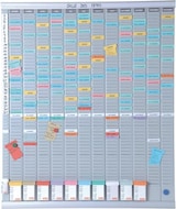 thumbnail of Kit planning de fichas índice 2 anual NOBO 12 columnas 54 ranuras