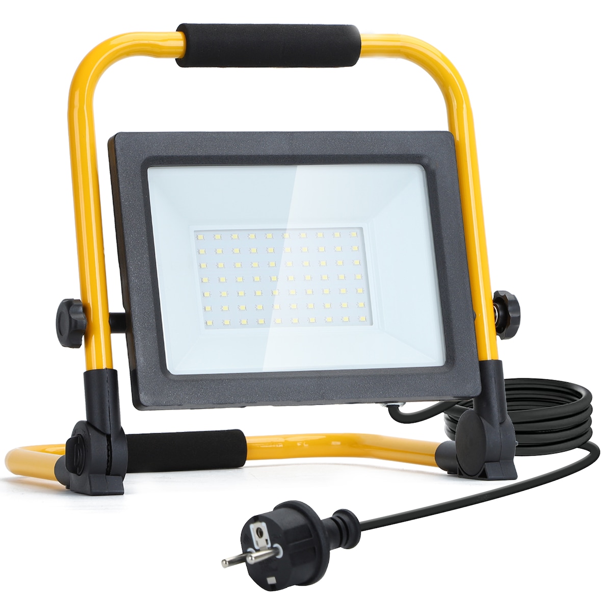 100W Kaltweiß Tragbaren LED Baustrahler Fluter Strahler mit Stecker IP44