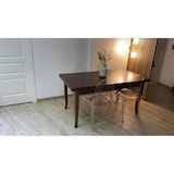 thumbnail of shopinnovativo -Tavolo arte povera allungabile fino 220 in legno massello e mdf con rifinitura in noce 140x80x78 H