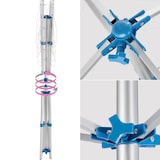 thumbnail of tectake Mobiele droogmolen - grijs - 402720