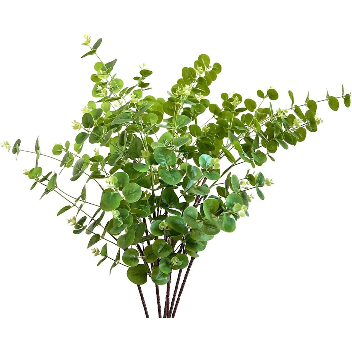 Layba Eucalipto Artificiale Verde 85 cm (3 pz) Serie Deco, Foglie Realistiche, Steli Flessibili