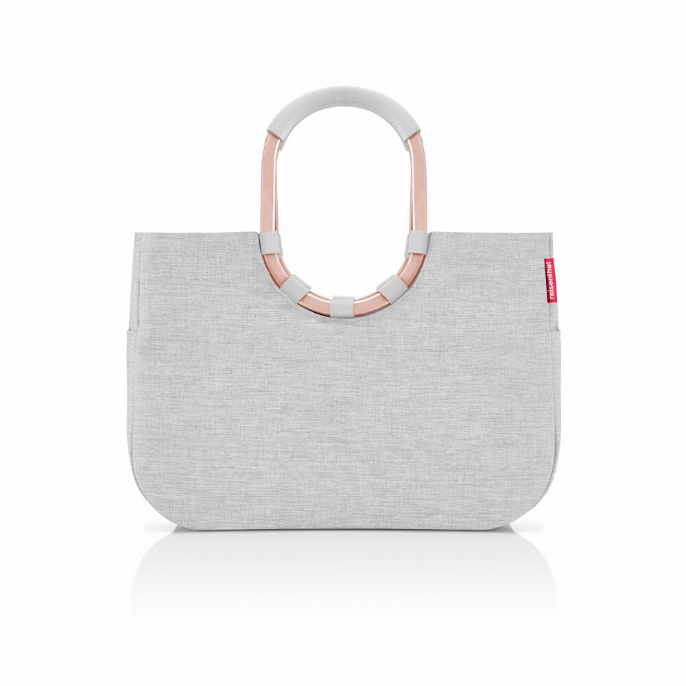 reisenthel loopshopper L, Einkaufstasche, Shopper, Tragetasche, Tasche, Frame Twist Sky Rose, 25 L, OR1036