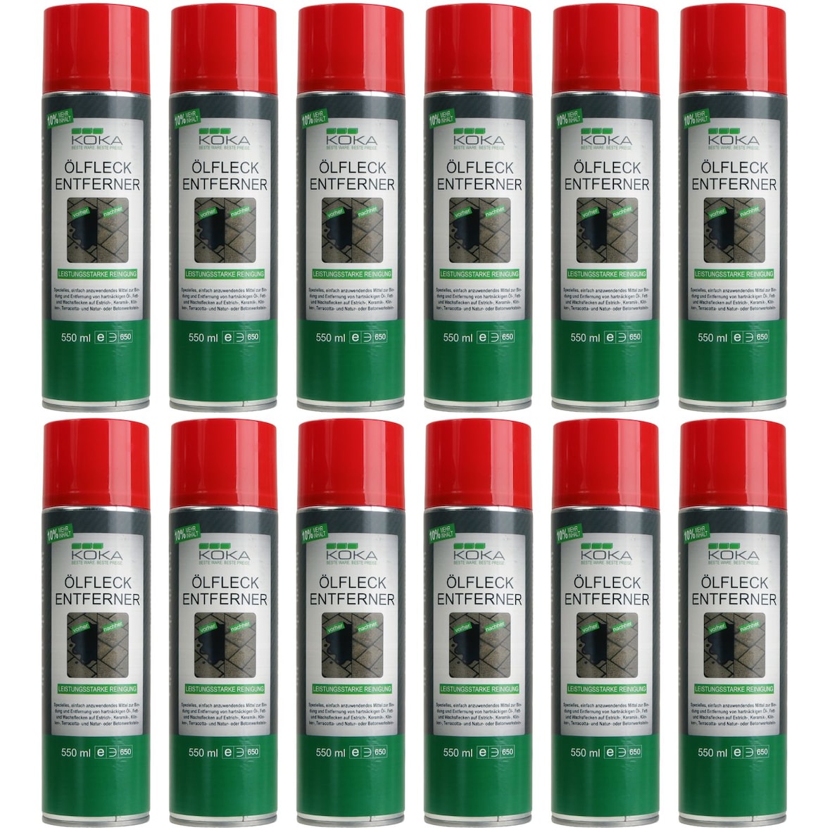 12x Ölfleck Entferner Spray je 550ml