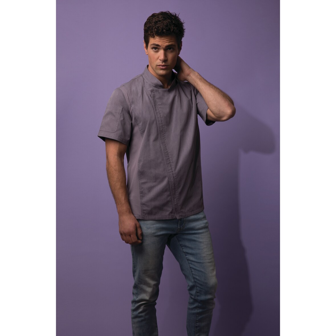 Chef Works® Kochjacke SPRINGFIELD COOL VENT & lite, Reißverschluss, Violet, Größe XL