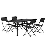 thumbnail of Helloshop26 - Conjunto de comedor de jardín exterior de 5 piezas muebles grises y negros 02_0013798
