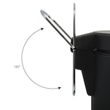 thumbnail of WellHome - Pattumiera da bagno 12L con pedale in acciaio inox 25x32x39,5 cm colore Nero - PBA