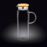 thumbnail of Wilmax Borosilikat Glas Krug mit Bambusdeckel, 1500ml