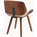 thumbnail of Chaise de salle à manger Beverley Tissu Noyer / Crème