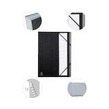 thumbnail of Exacompta - Réf. 56012E - Carton de 12 trieurs Ordonator -  12 compartiments - dim 23,5x 33,5 cm - pour A4 - couleur noir