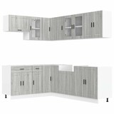 thumbnail of vidaXL 11-tlg. Küchenschrank-Set Porto Grau Sonoma Holzwerkstoff