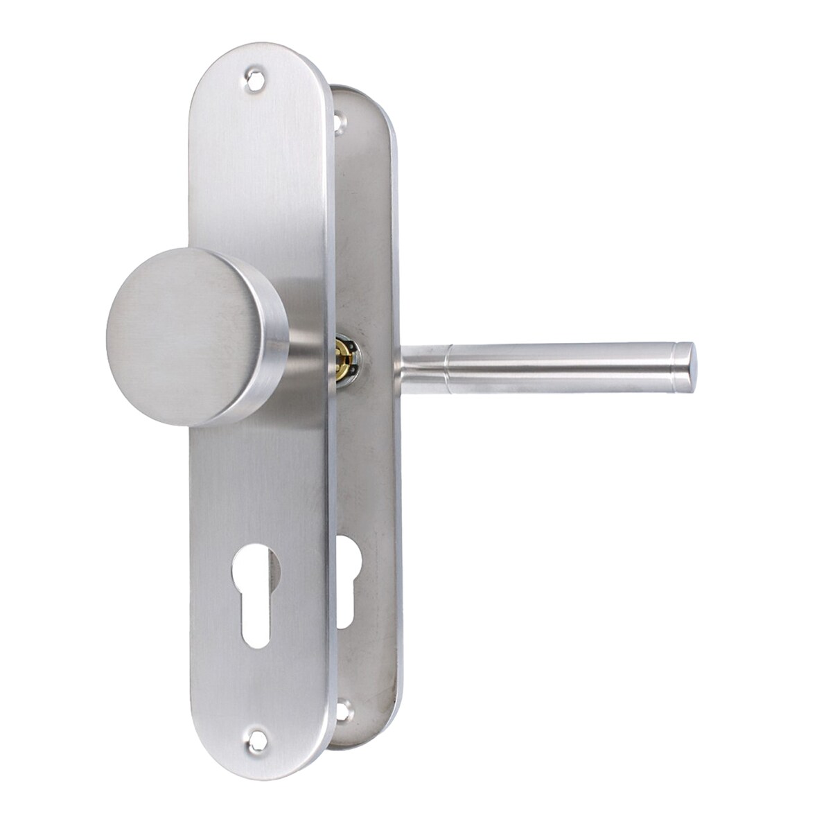 Türbeschlag Edelstahl Langschild – Türklinke inkl. Zubehör - Türdrücker Kn / Dr