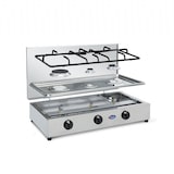 thumbnail of CFParker Fornello 3 fuochi a gas GPL con valvola di sicurezza in acciaio inox con piano estraibile per uso esterno Made in Italy - FO300ACCGPS
