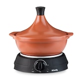 thumbnail of H.Koenig TAJ3 elektrische tajine, 3 L, stoofpan van terracotta, instelbare temperatuur, controlelampje, 600 W