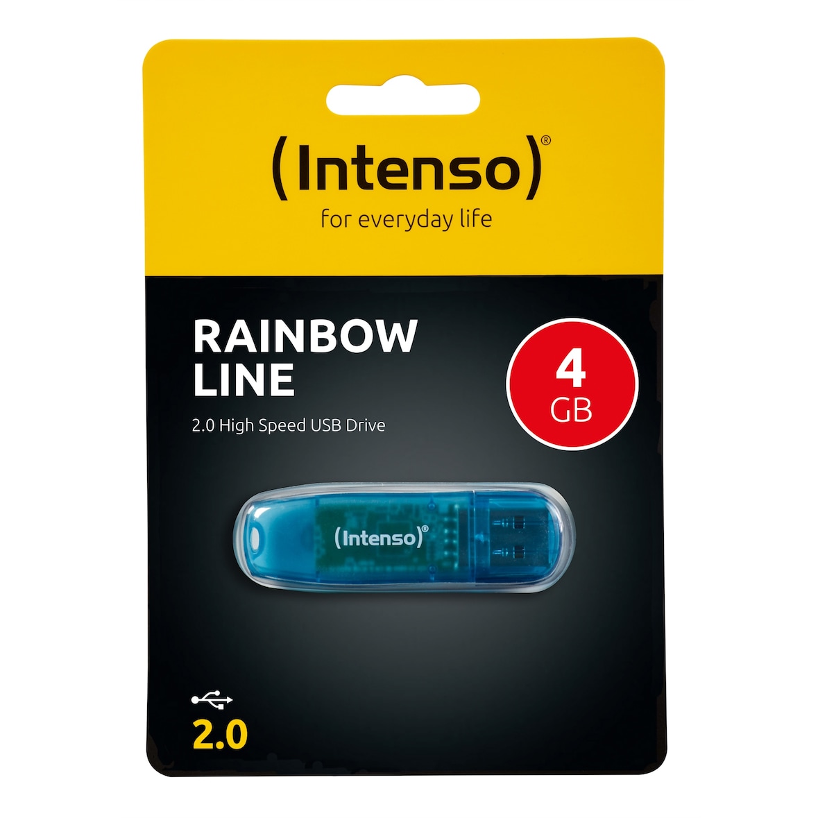 Intenso USB-Stick Rainbow Line 4 GB blau
