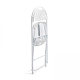 thumbnail of Rekkem confortevole sedia pieghevole in HDPE 45 x 45 x 89cm x4 Bianco