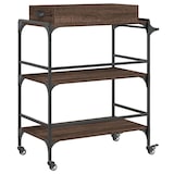 thumbnail of vidaXL Keukentrolley 81,5x41x92,5 cm bewerkt hout bruin eikenkleurig